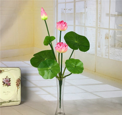 Simulated Water Lily Home Buddha Hall Decoration