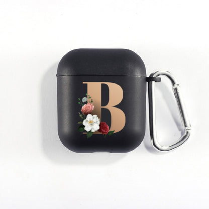 Matte Black Alphabet Airpods Case