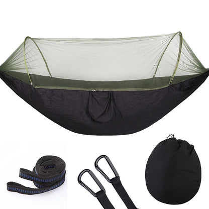 Full-automatic Quick-open Hammock With Mosquito net.