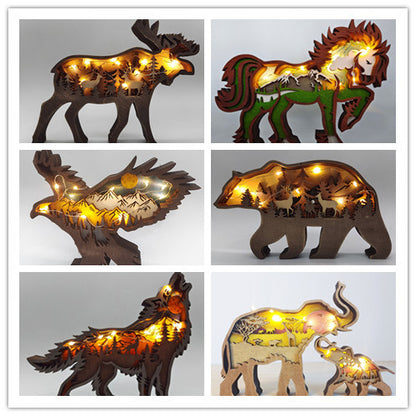 Christmas Decoration Wooden Animal