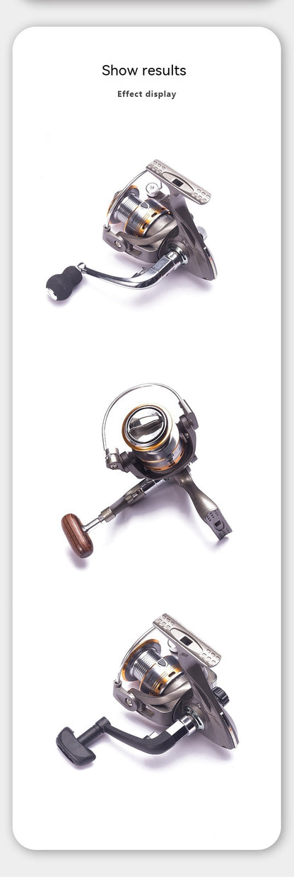 Metal Fishing Wheel Foldable Handle Rocker Arm
