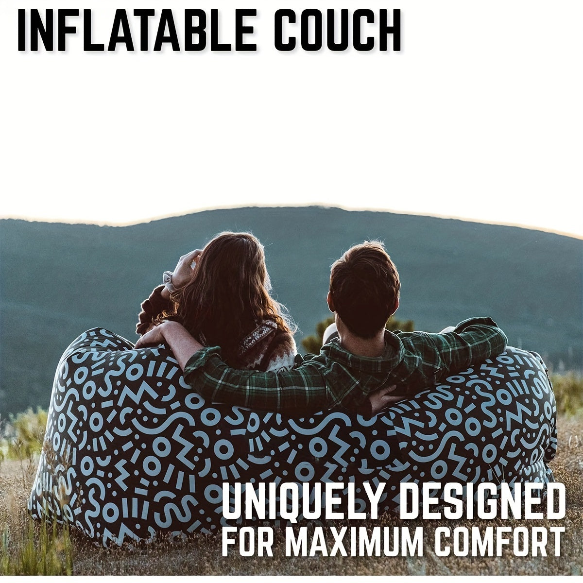 Portable Inflatable Sofa Camping Sleeping Pad Mattress