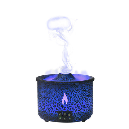 New Two-color Spray Ring Volcano Humidifier