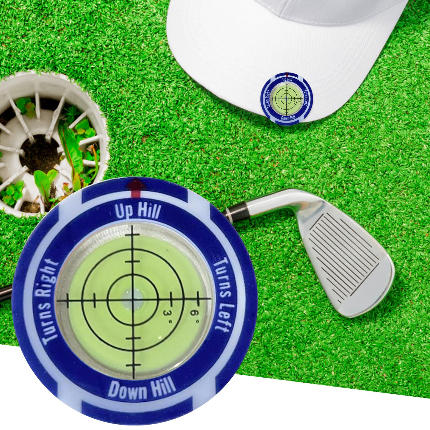 Golf Level Hat Clip Measurement