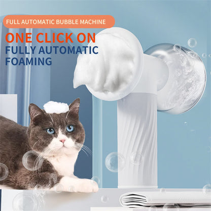 Automatic Foaming Dog Cat Bath Brush Dog Shampoo