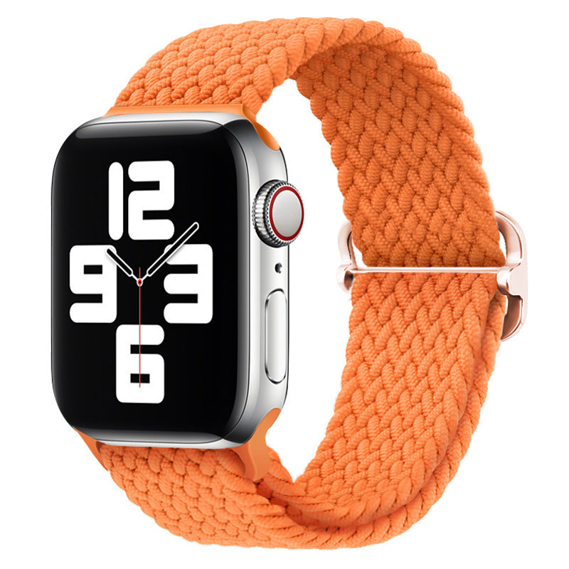 Double Loop Nylon Loop Woven Rainbow Watch Strap
