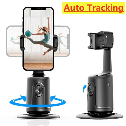 360 Auto Face Tracking Gimbal AI Smart Gimbal Face Tracking Auto Phone Holder For Smartphone Video Vlog Live Stabilizer Tripod