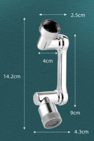 Universal Faucet Washbasin Multifunctional 1080 Degree Rotation Splash Proof